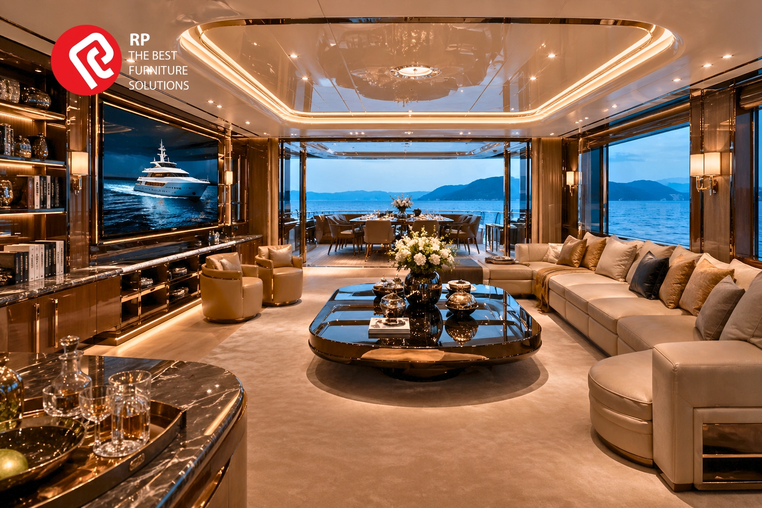 nội thất du thuyền siêu sang