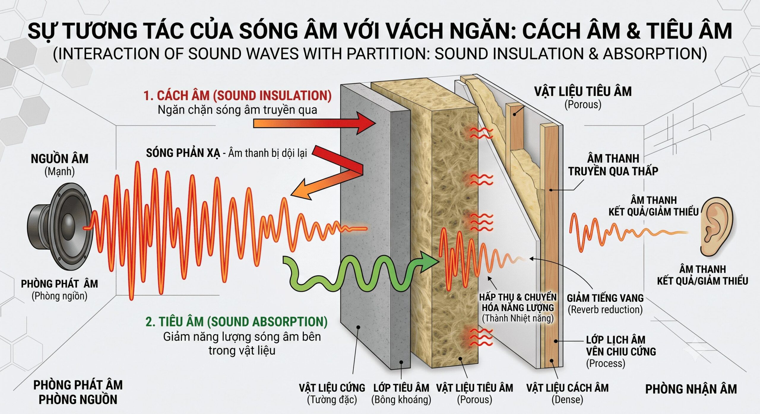 Phan biet cach am va tieu am trong noi that van phong